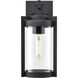 Ellway 1 Light 12.5 inch Textured Black Outdoor Wall Sconce